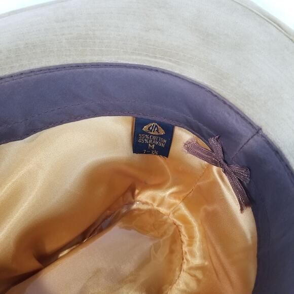 Scala Western Cowboy Rancher Hat Southwest Band Tan Wide Brim Mens M 7–7⅛ - Picture 7 of 9